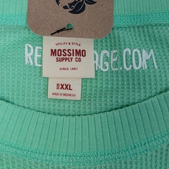 Hand Printed Upcycled Womens 2X Joy Love Cheer Believe Christmas Waffled Shirt - Picture 4 of 4